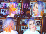 DIY: Rainbow hair / My Little Pony hair tutorial
