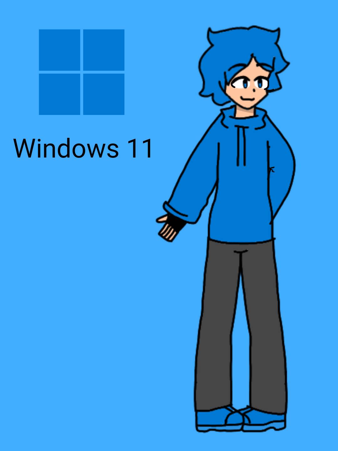 Windows 11 in human by WindowsWolf10 on DeviantArt