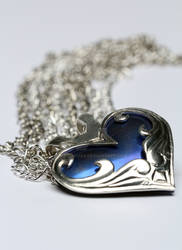 Chased Heart Pendant