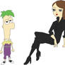 Ferb and Vanessa from Phineas and Ferb
