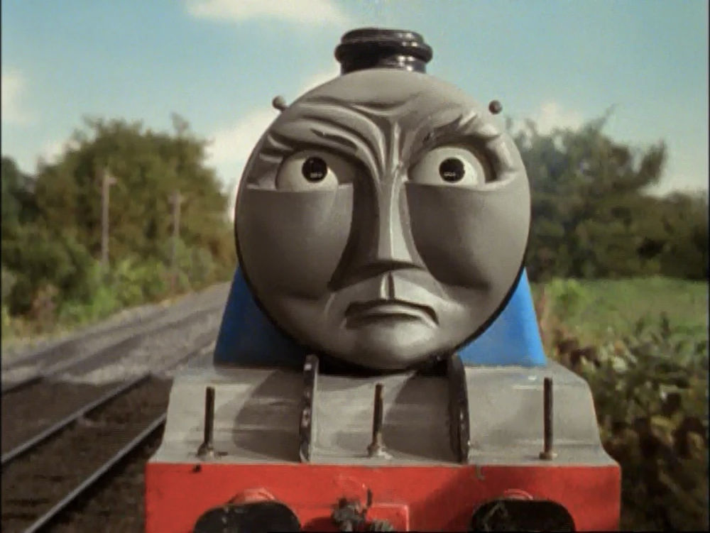 Groden Thomas Sign Gordon Thomas The Tank Engine Angry