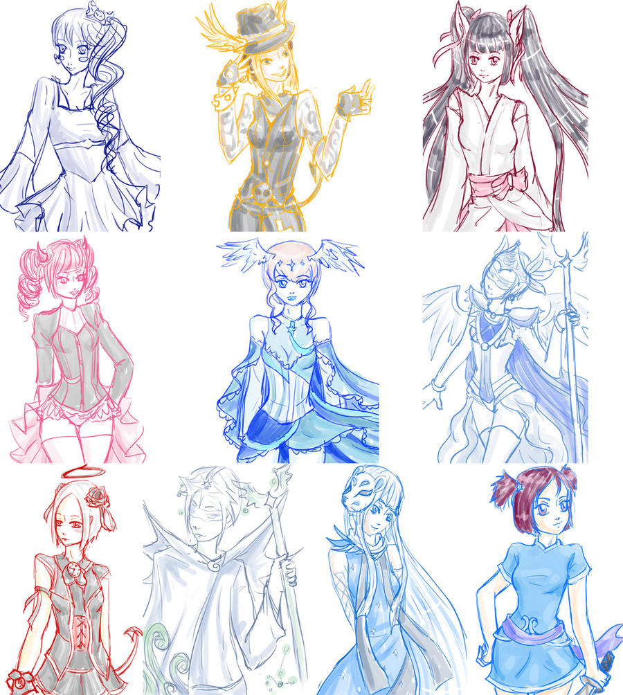 Gaia Sketch Dump 4