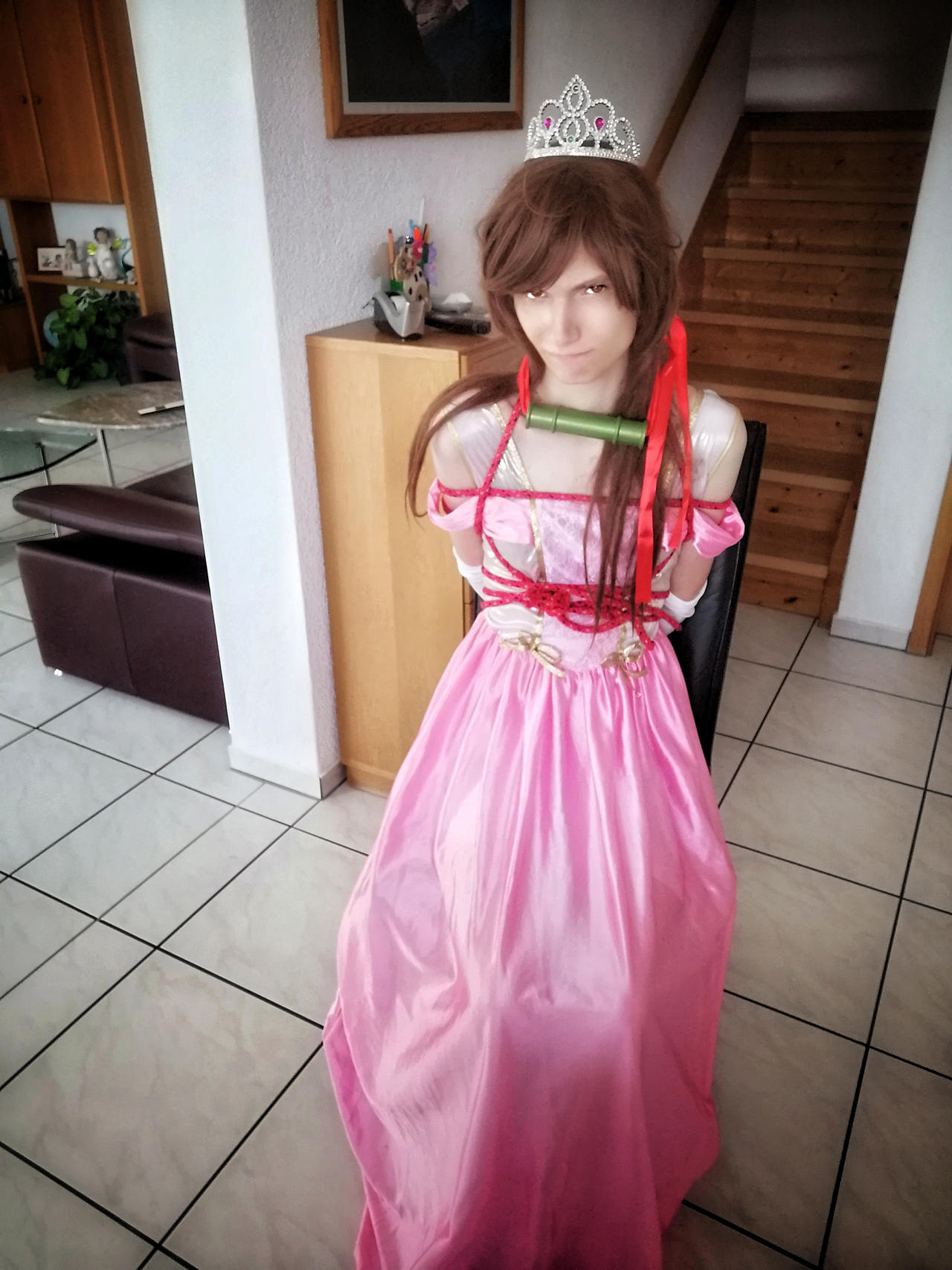 Why so grumpy, Princess? by TiedGaggedPrincess on DeviantArt