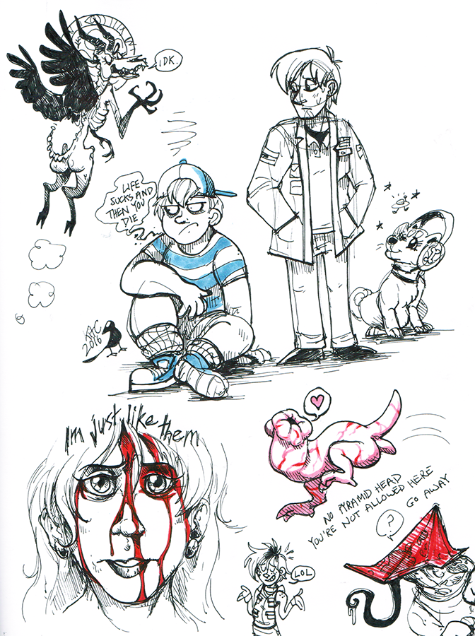 COMMISSION: Silent Hill sketches by phantastus on DeviantArt