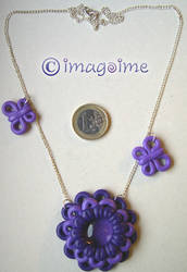 Violet spring necklace