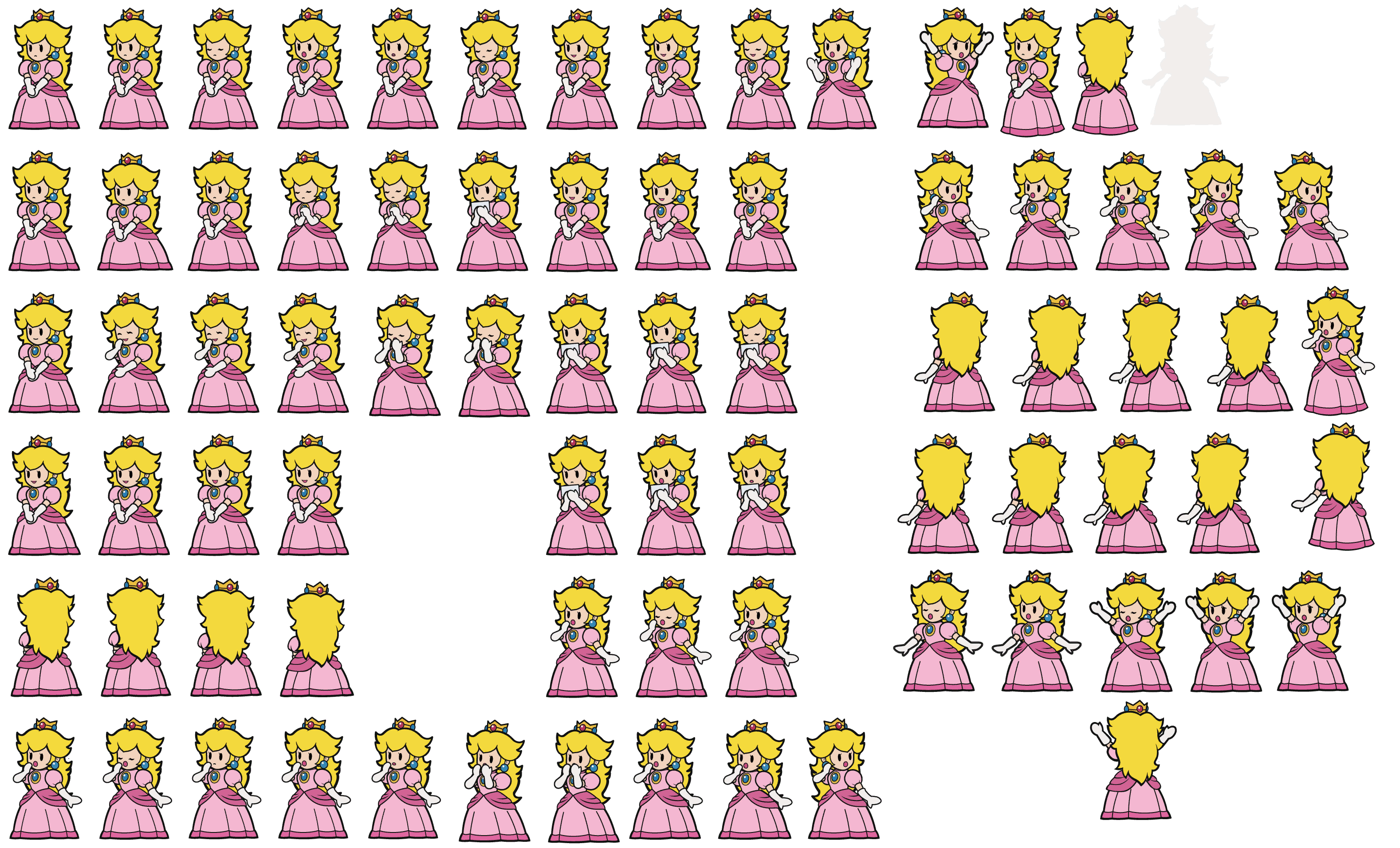 download Princess Peach Toadstool Pixel Art Sprite Pixel Art Art Sprite,Col...