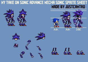 Mecha Sonic HD Sprite by arbaros on DeviantArt