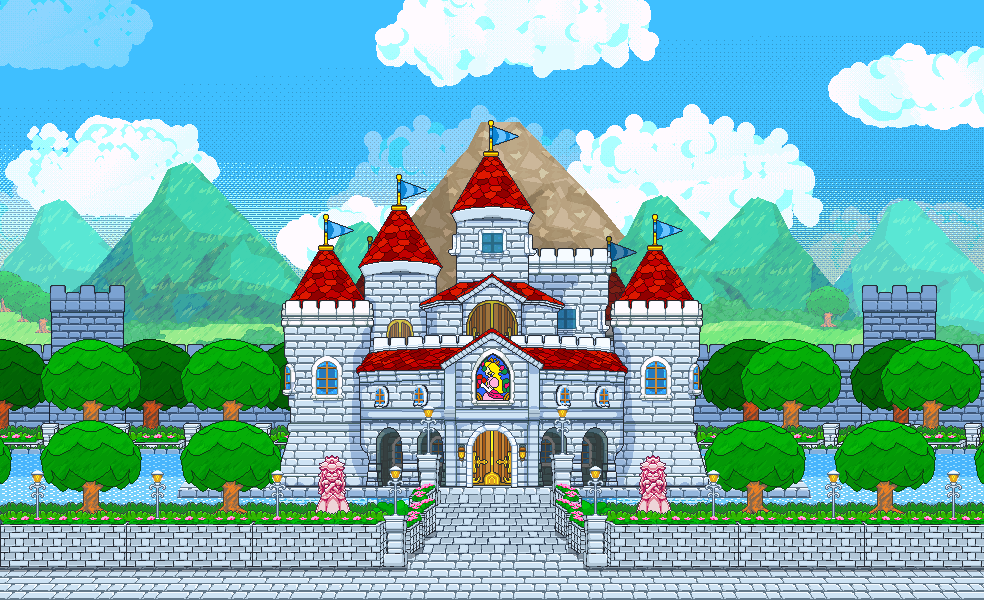 Peach's Castle Art at Brodie Eldershaw blog