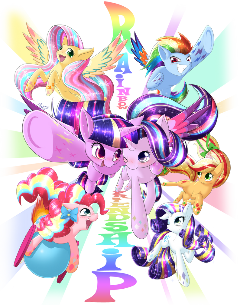 Rainbow Friendship by PhoenixPeregrine on DeviantArt