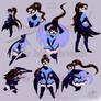 Blue Jay Poses(OC)