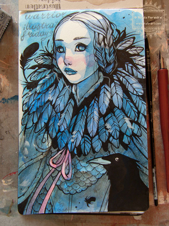 Illustration Friday - Warrior by nati