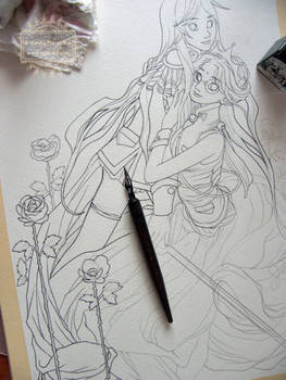 On the drawing board today: Utena and Anthy