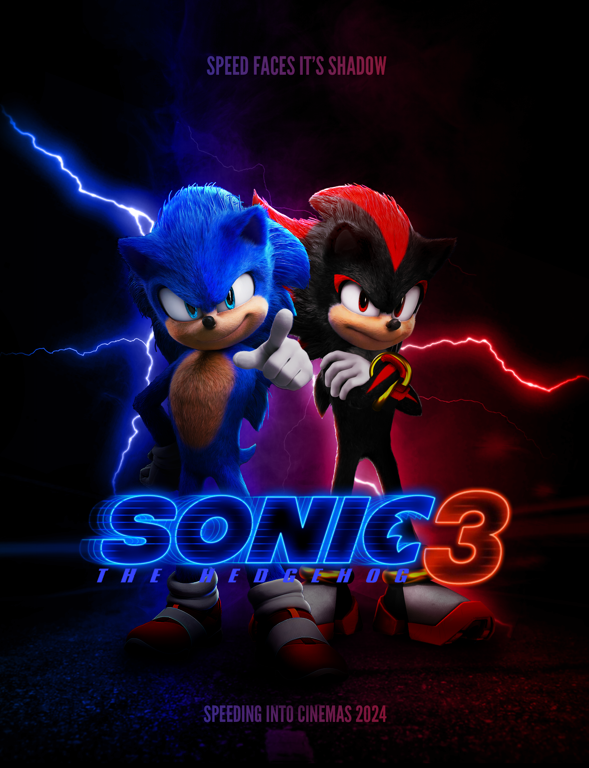 Sonic the hedgehog movie 3 poster remake! : r/SonicTheMovie