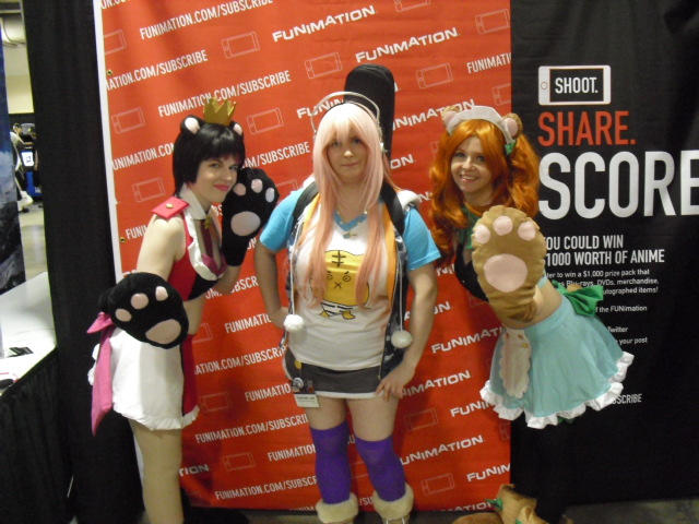 Funimation Booth Yuri Kuma Girls at the Funimation Booth by SailorUsagiChan on DeviantArt