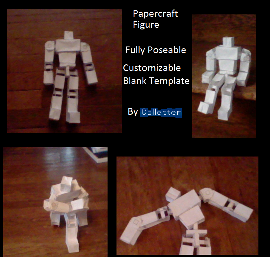 Paper Mini Figure Craft Papercraft Figure Complete W. Instructions by Collecter128 on DeviantArt