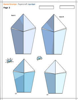 Ice Hair Papercraft Page 3