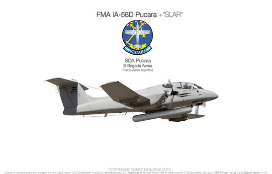 FMA IA-58D Pucara+SLAR