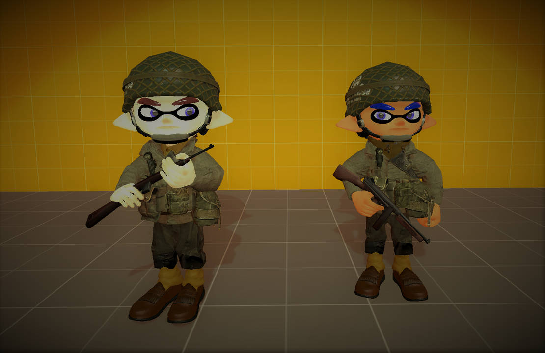 Splatoon Military Splatoon Military #5 : WW2 American Soldier by NarnAndOtherArt on ...