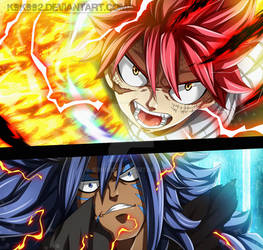 Natsu and Acnologia - Fairy tail 544