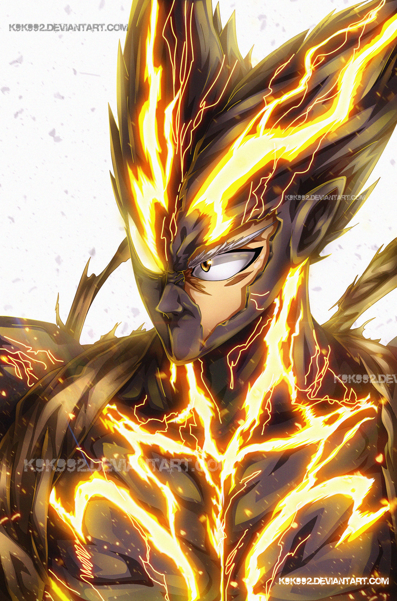 Garou - in fury by k9k992 on DeviantArt  Anime, One punch man, Personagens  de anime