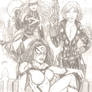 Spider-Woman, Black Widow, and Ms. Marvel