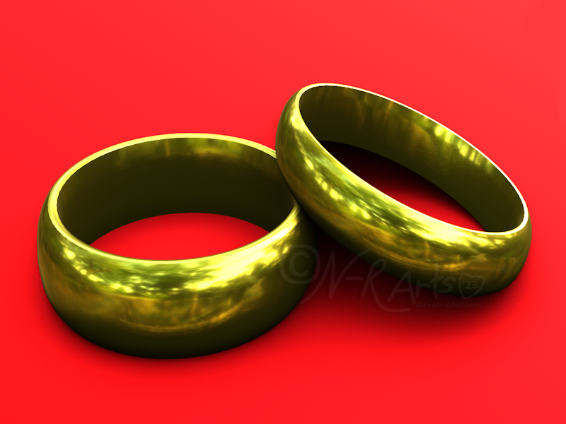 Blender: Wedding Rings by N-RArts on DeviantArt