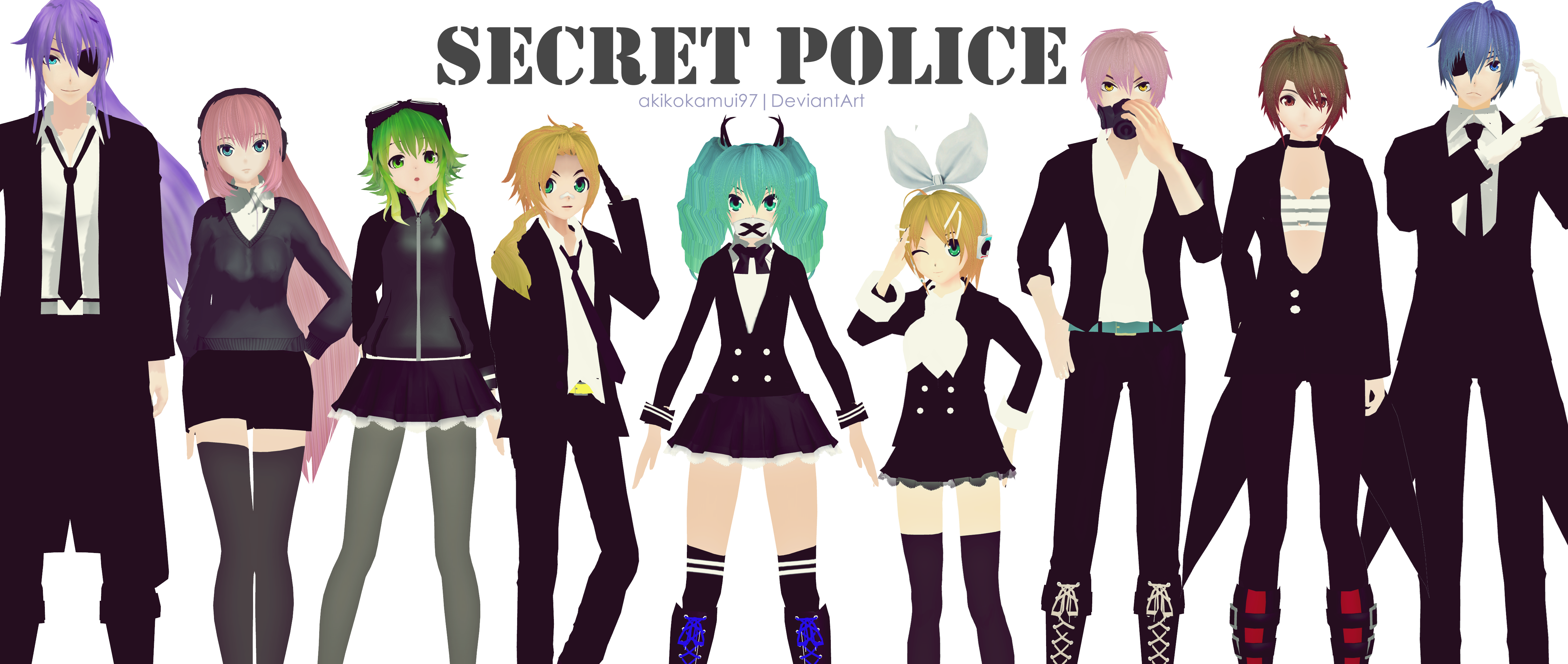 MMD PD Vocaloid - Secret Police + Link Download