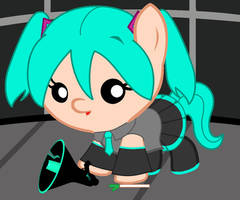 Miku Hatsune... as a Baby Pony?