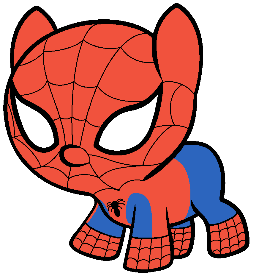 Spiderman... as a baby pony.