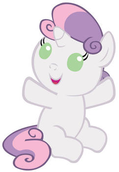 Baby Sweetie Belle wants a hug