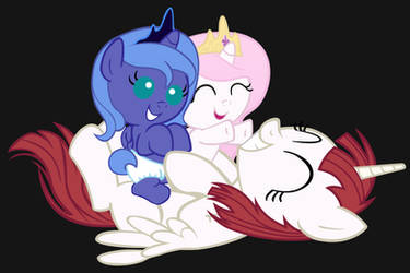 Babysitting the Royal Sisters by Beavernator