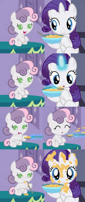 Spoonfeeding Sweetie Belle