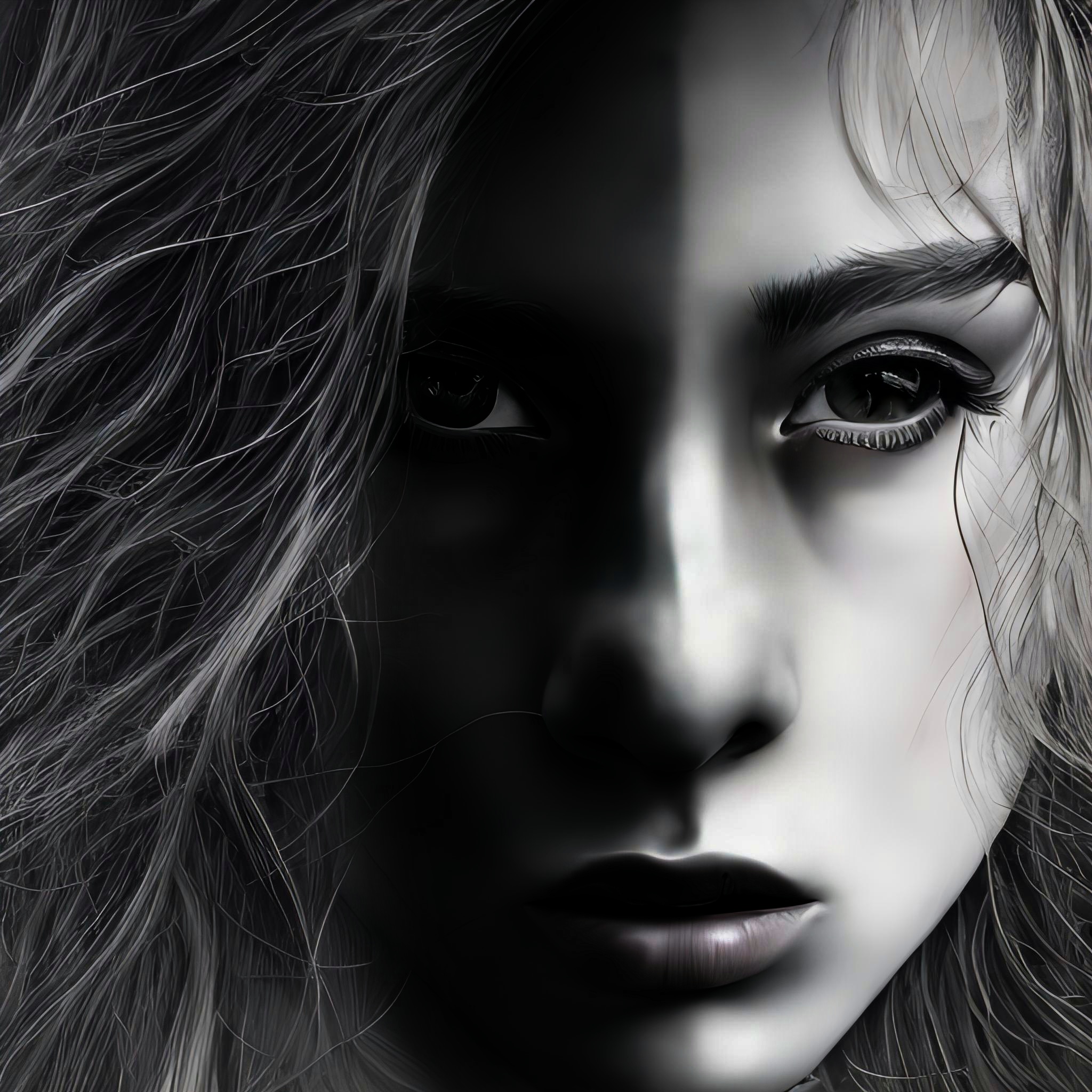 Black and white girl