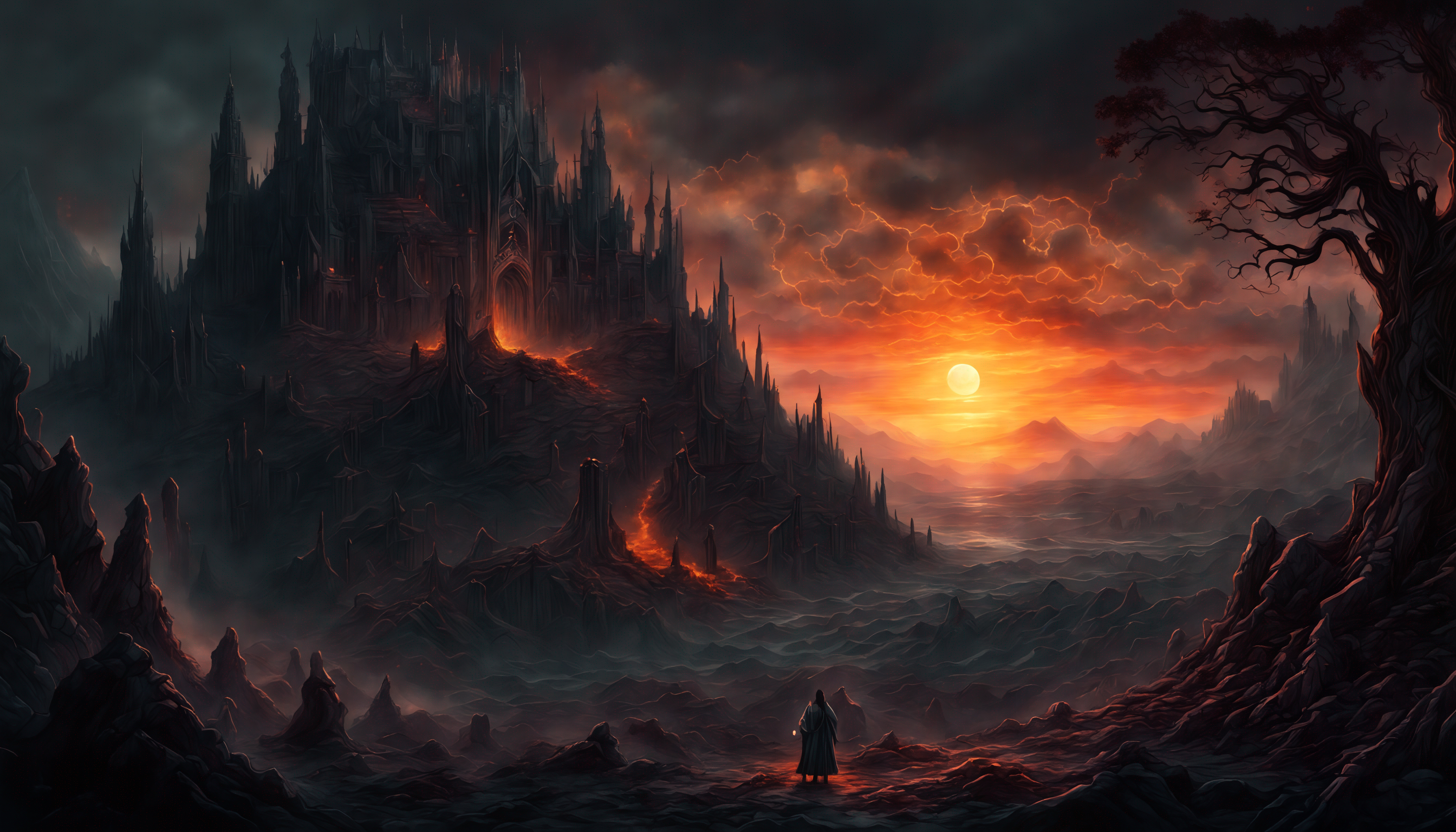 Dark Fantasy Art Landscape Shot