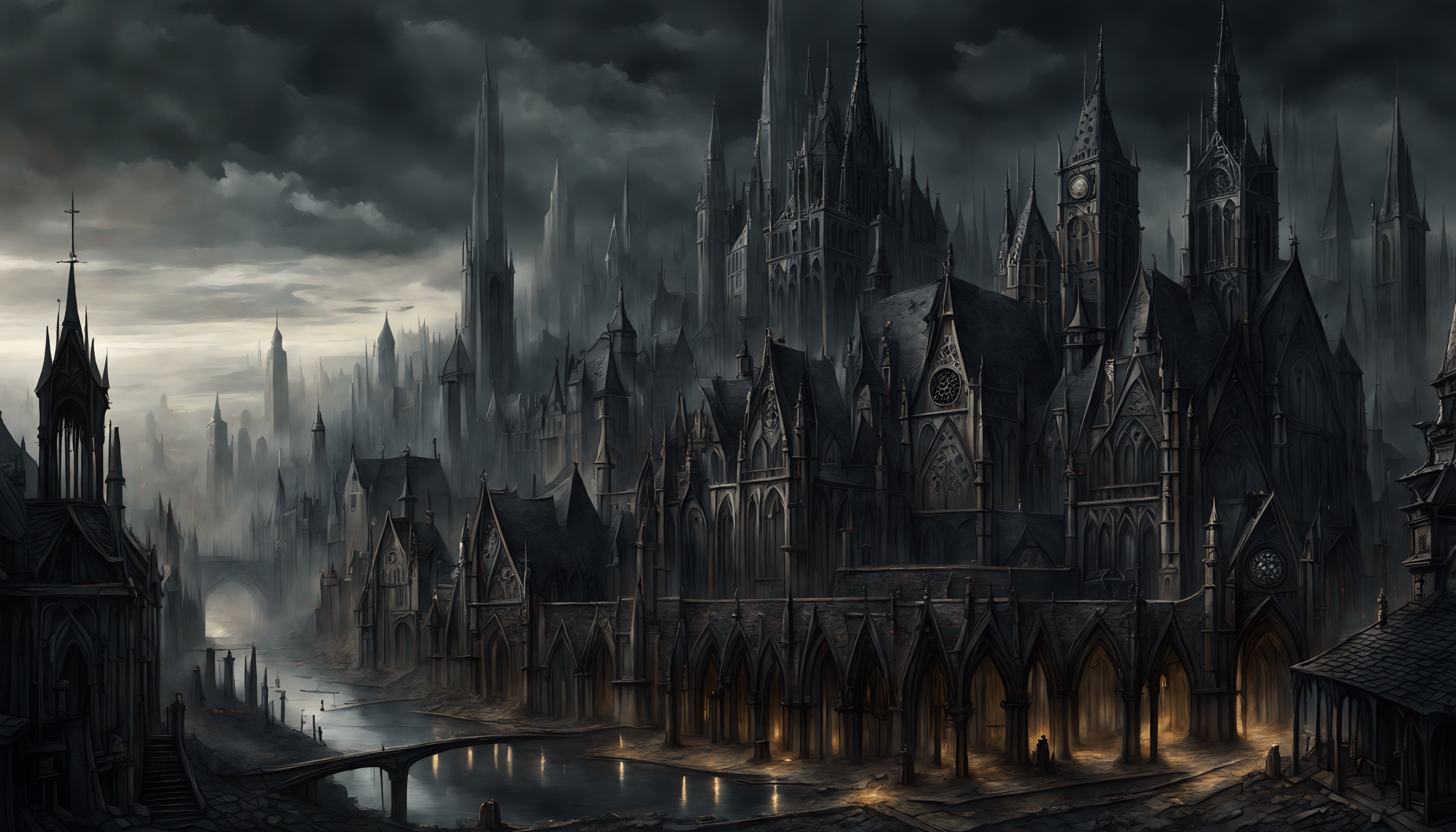 Gothic City landscape scenery