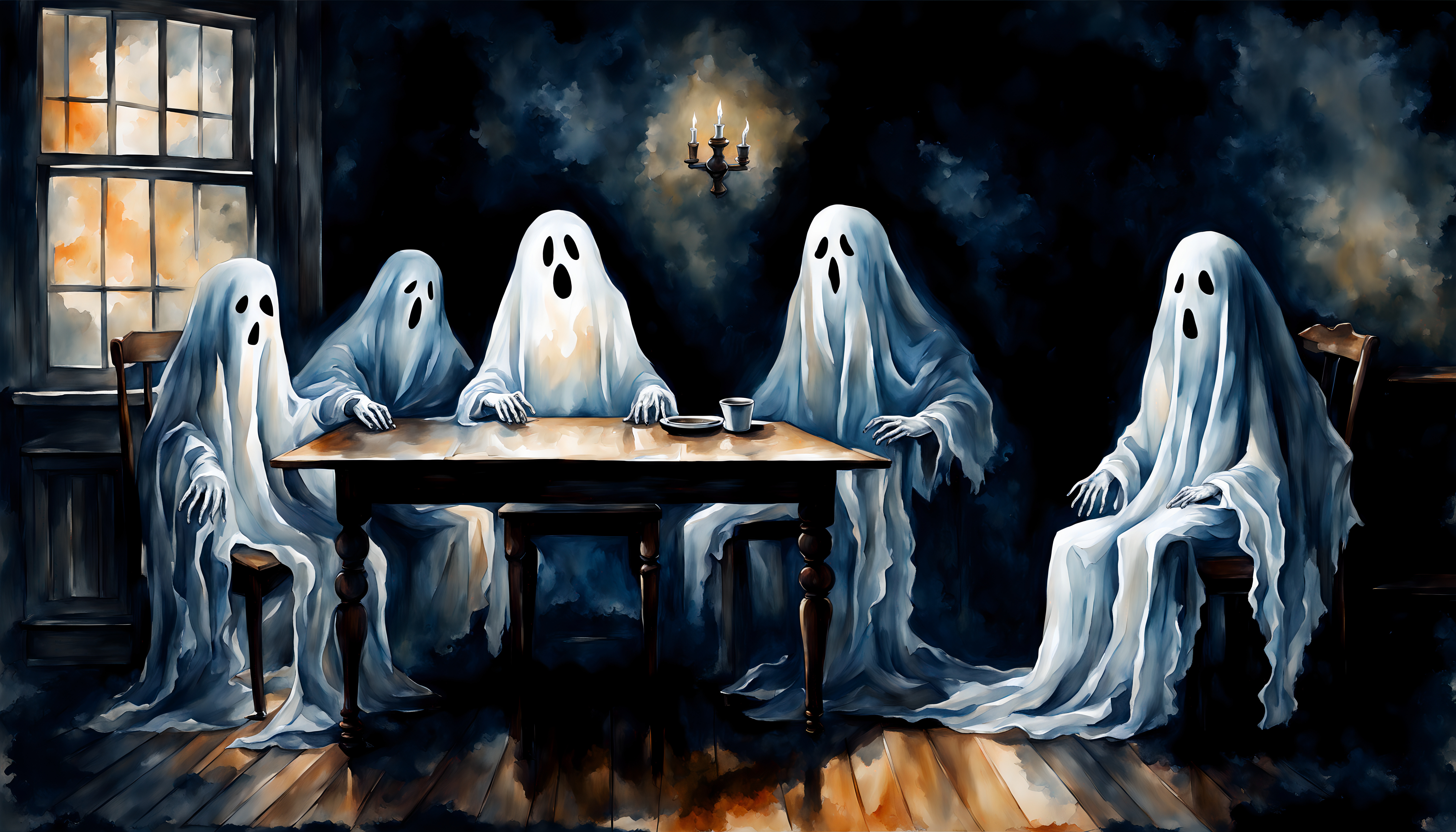 Oil Paint Ghosts