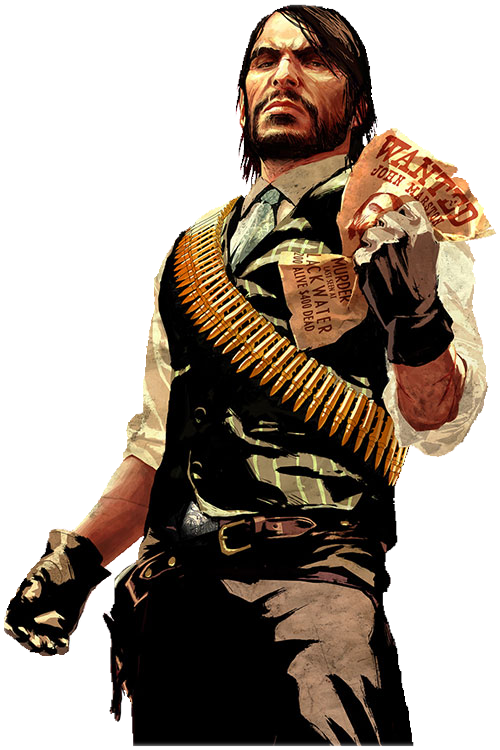 John Marston (Red Dead Redemption) render by SpiderGuy2008 on DeviantArt