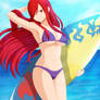 Erza Scarlet Ready to Surf!