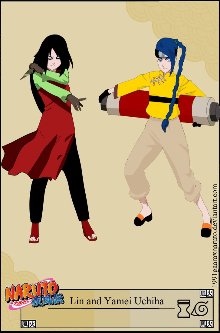 Kin Yamei Lin and Yamei Uchiha by 1991gaaraxnaruto on DeviantArt