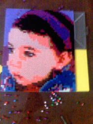 perler beads portrait photo 1