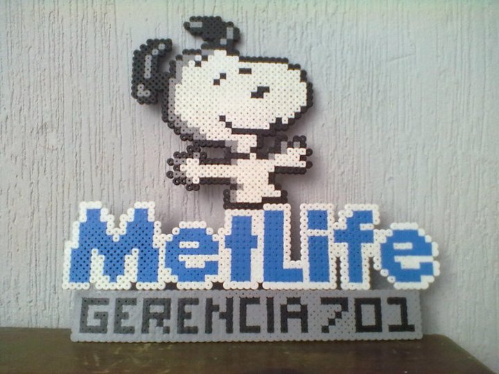 snoopy metlife perler beads