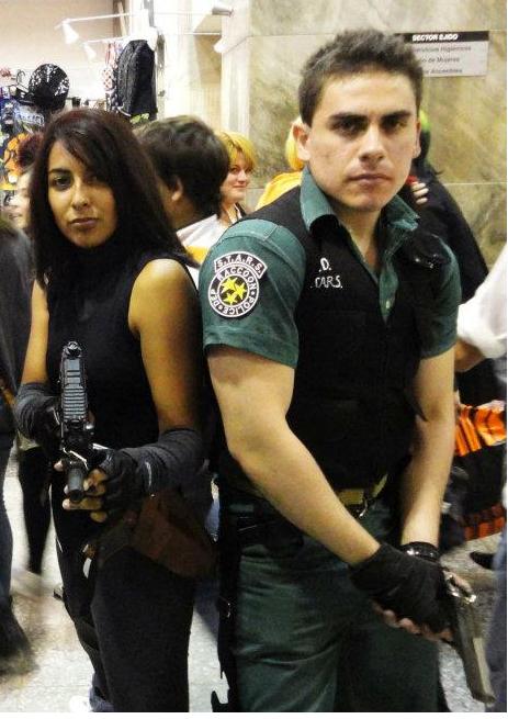 Chris from resident evil and regina dino crisis