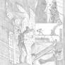 Batman/Catwoman Comic Sample Page 1-Pencil