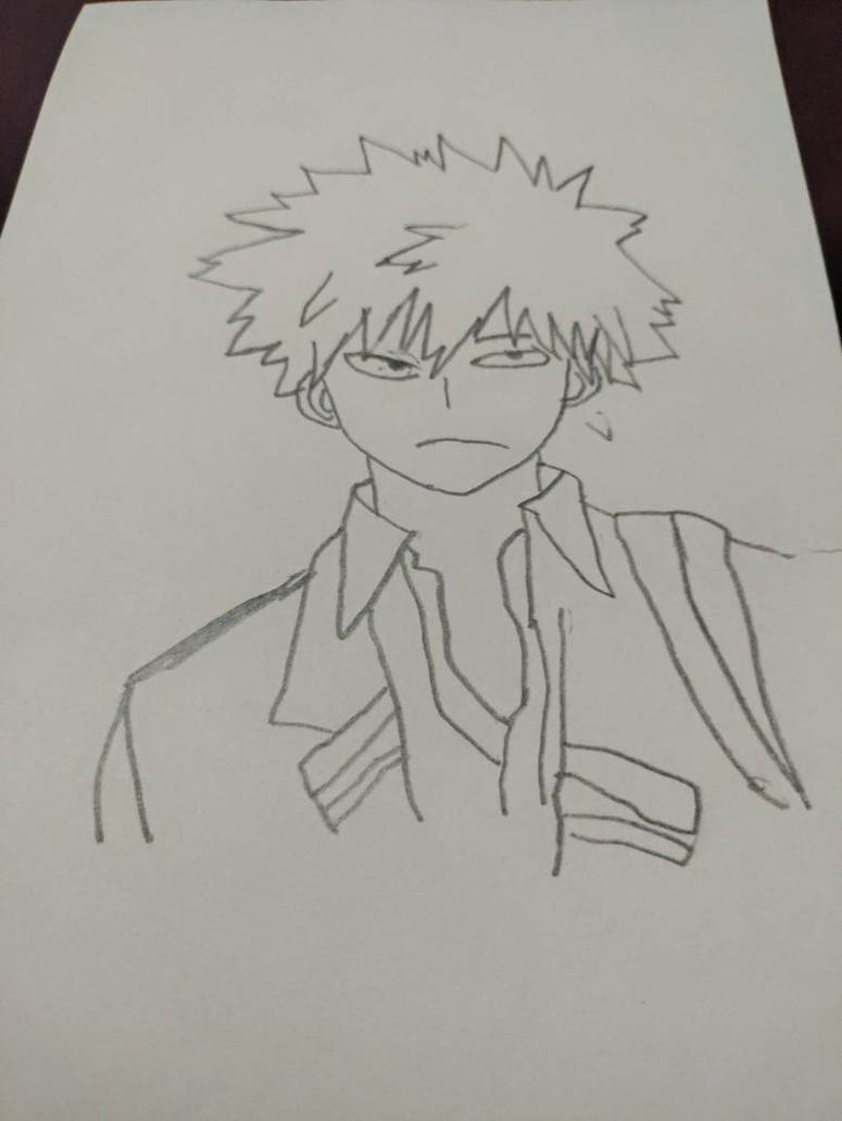 Baugo Drawing Bakugo drawing by Zik0zak on DeviantArt