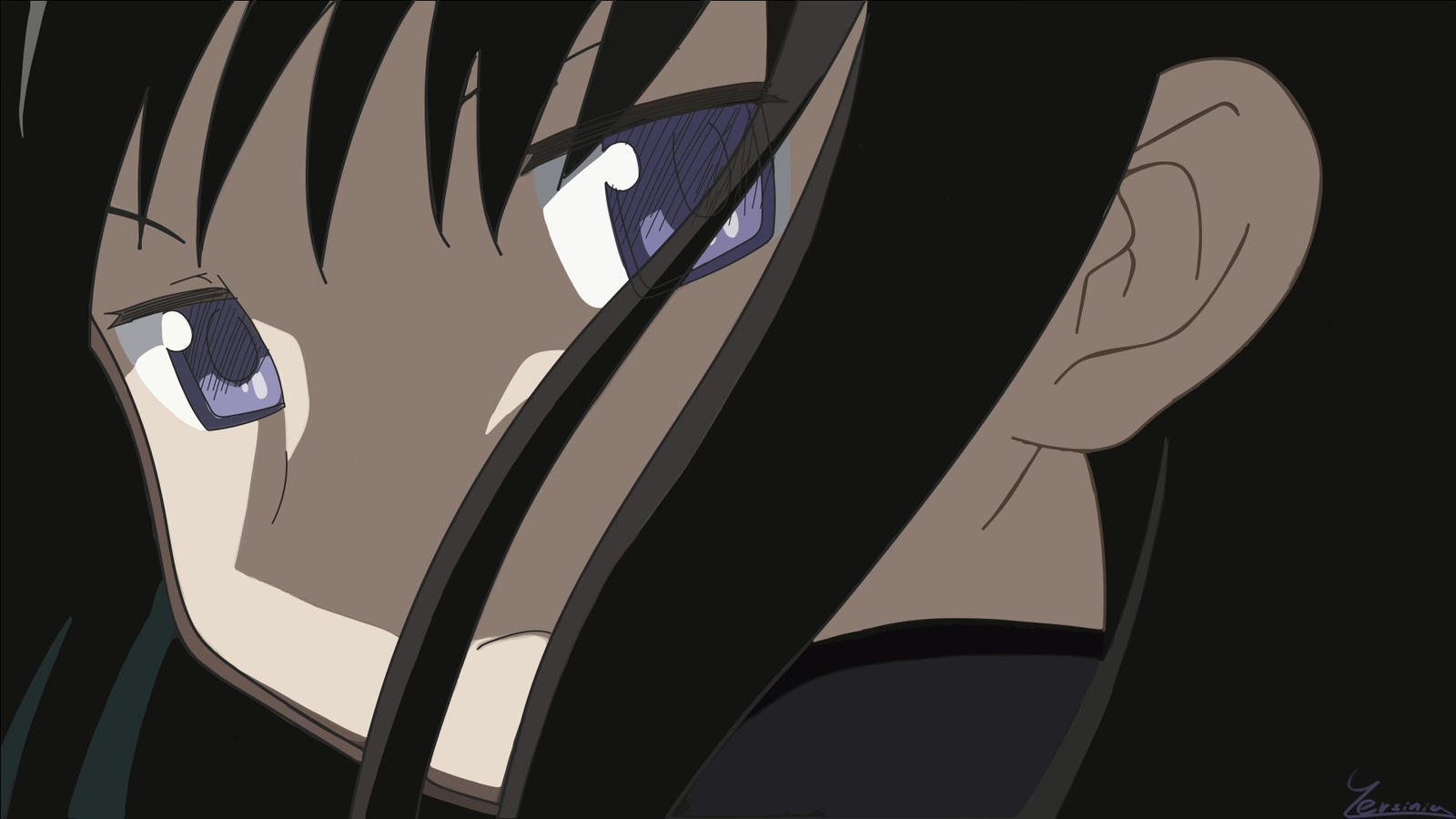 Madoka Magica - Homura in the wind | VECTOR by Yersinia88