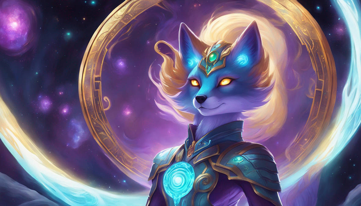 A majestic anthro fox alien