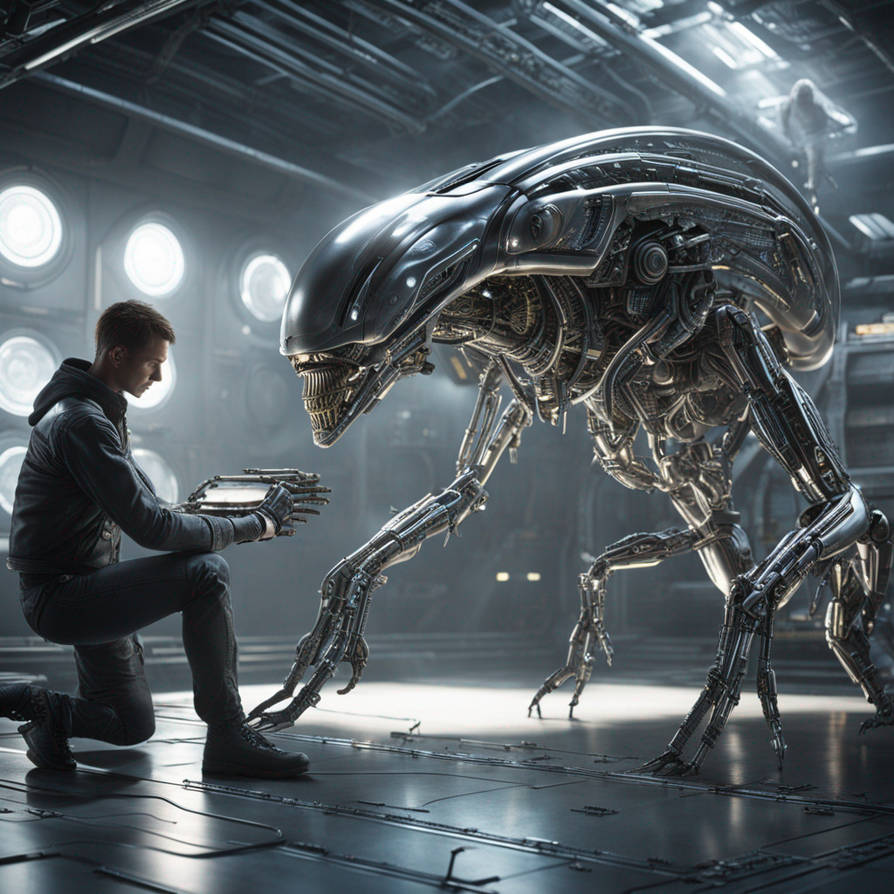 A cybernetic alien