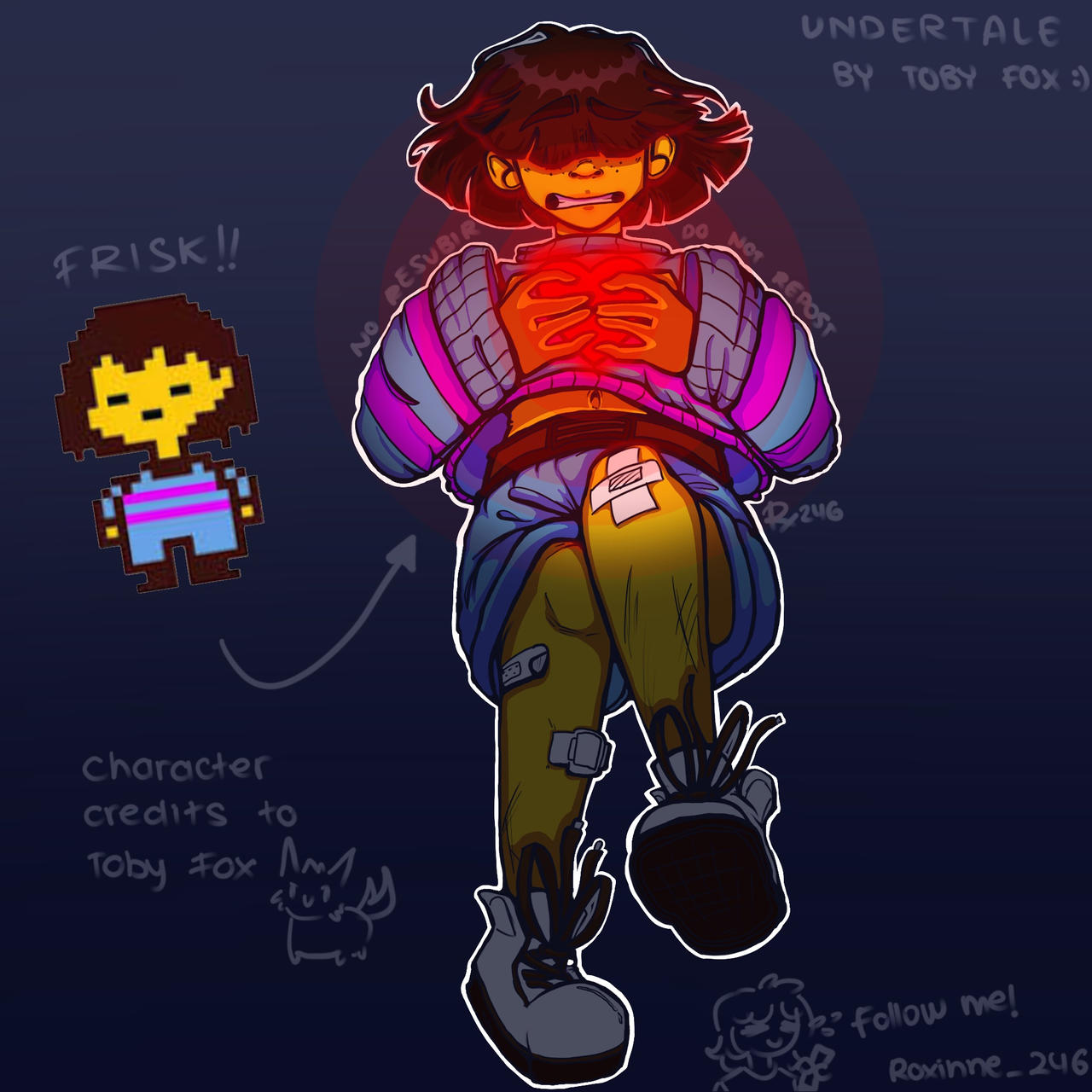 Frisk Example Diagram FRISK! by Roxinne246 on DeviantArt