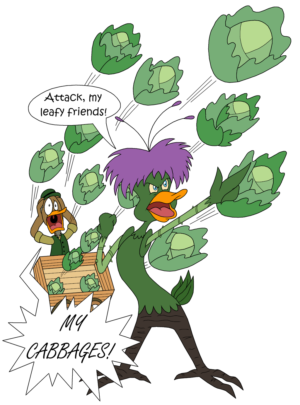 Freaky Cabbage Attack Cabbages by CrazyNutBob on DeviantArt