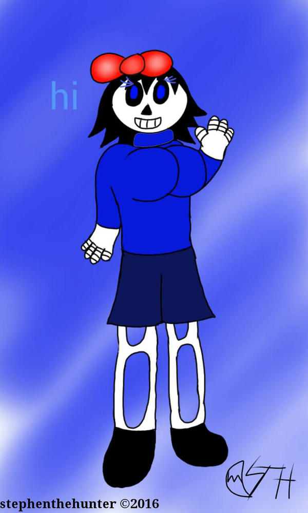 Meet Celeste the skeleton (undertale oc) by stephenthehunter on DeviantArt.
